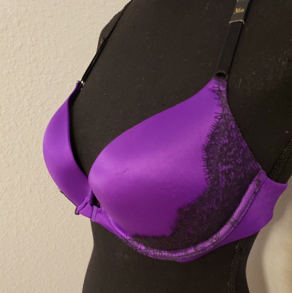 NWT VS Sexy Purple and Black Lace Bra - Picture 3 of 8